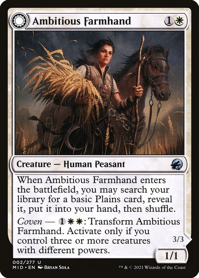 Ambitious Farmhand [Innistrad: Midnight Hunt] (2)
