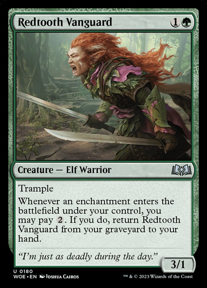 Redtooth Vanguard [Wilds of Eldraine] (180)
