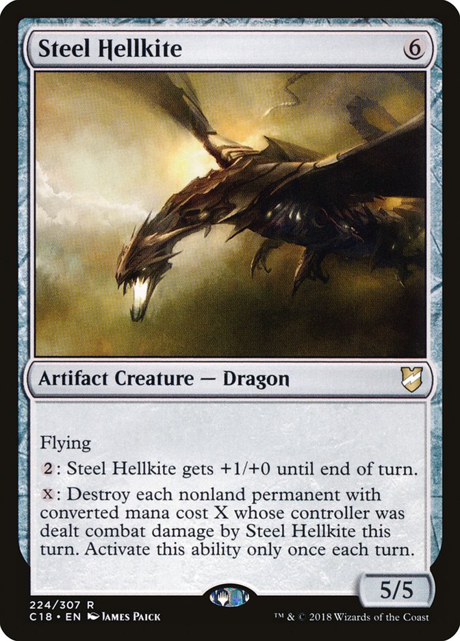 Steel Hellkite [Commander 2018] (224)