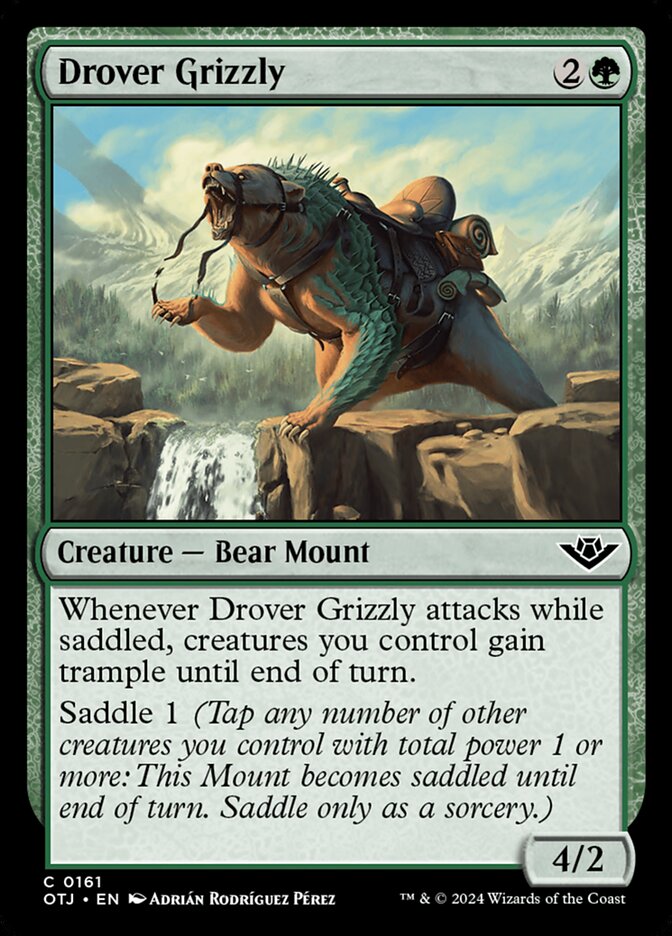 Drover Grizzly [Outlaws of Thunder Junction] (161)