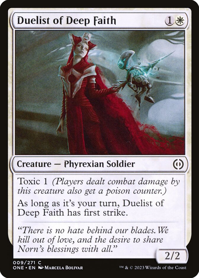 Duelist of Deep Faith [Phyrexia: All Will Be One] (9)