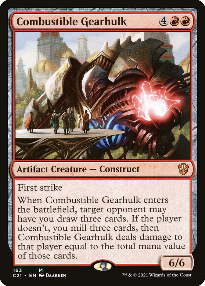 Combustible Gearhulk [Commander 2021] (163)