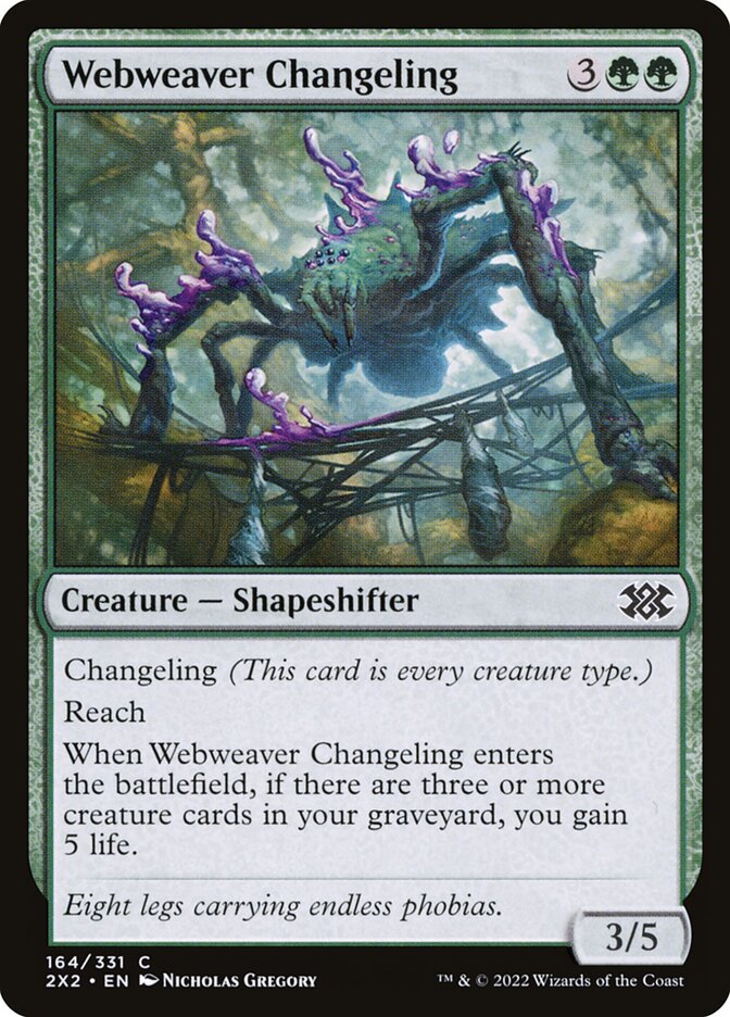 Webweaver Changeling [Double Masters 2022] (164)