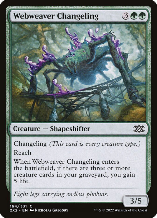 Webweaver Changeling [Double Masters 2022] (164)