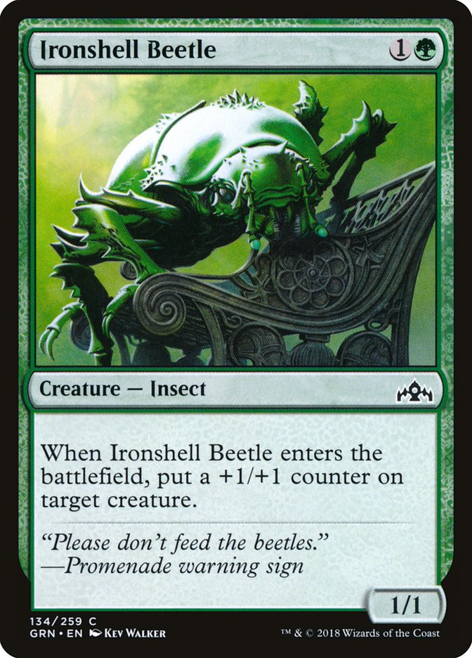 Ironshell Beetle [Guilds of Ravnica] (134)