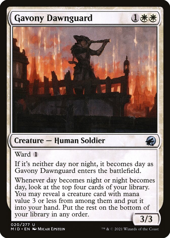 Gavony Dawnguard [Innistrad: Midnight Hunt] (20)