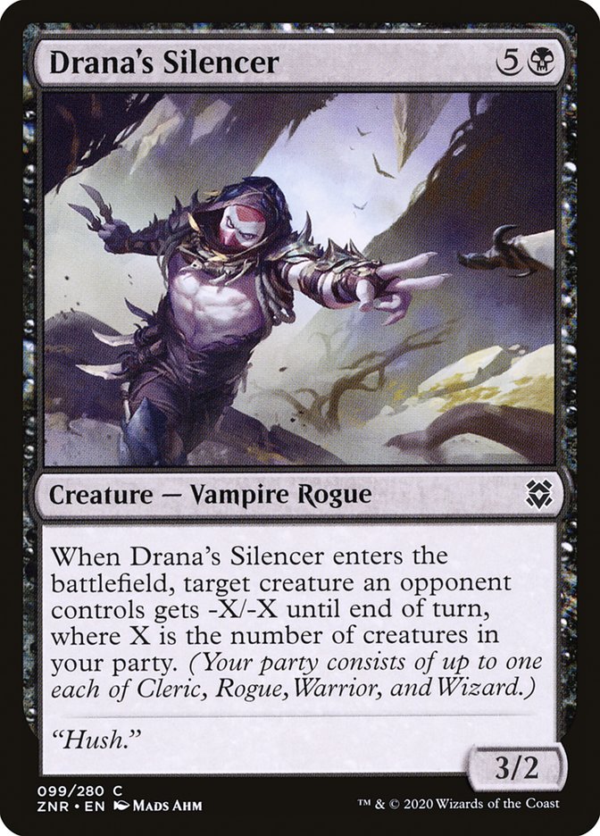 Drana's Silencer [Zendikar Rising] (99)