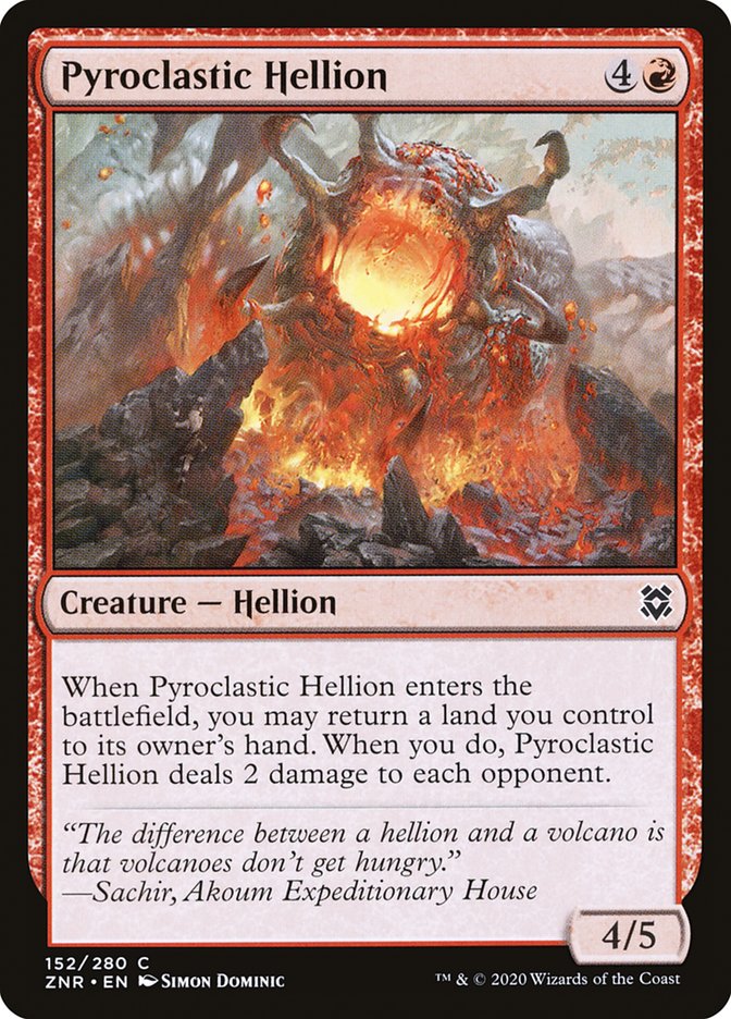 Pyroclastic Hellion [Zendikar Rising] (152)