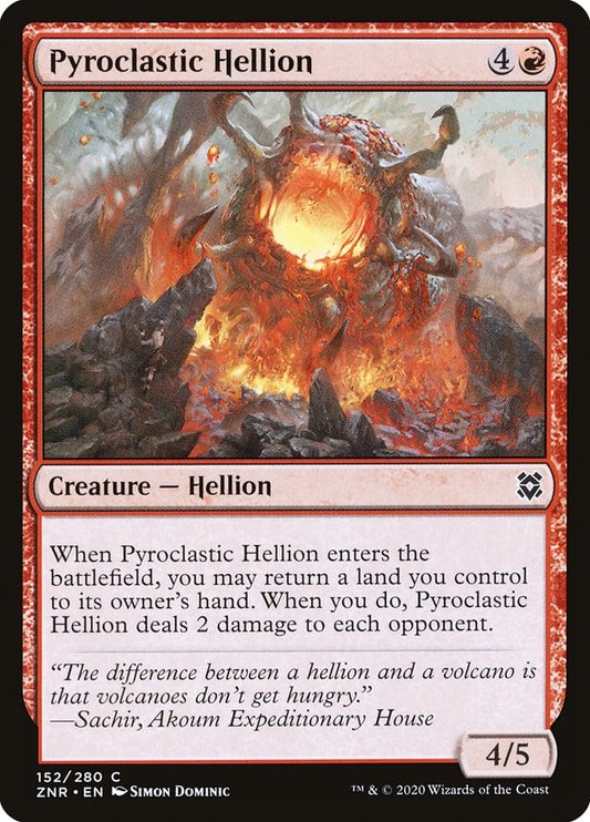 Pyroclastic Hellion [Zendikar Rising] (152)