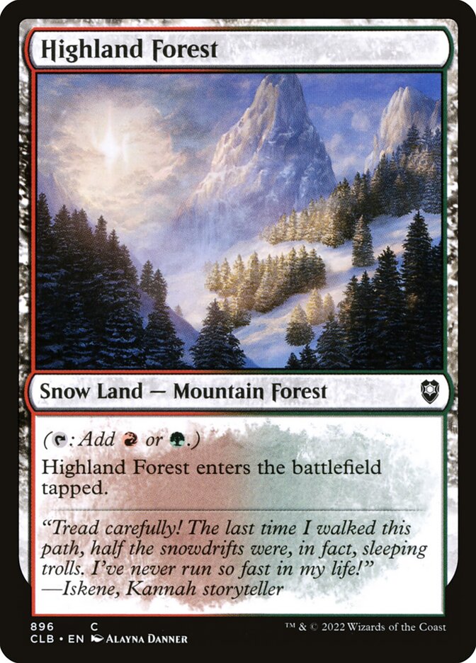 Highland Forest [Commander Legends: Battle for Baldur's Gate] (896)