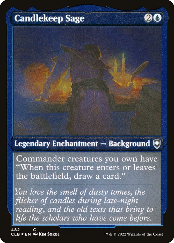 Candlekeep Sage [Commander Legends: Battle for Baldur's Gate] (482)