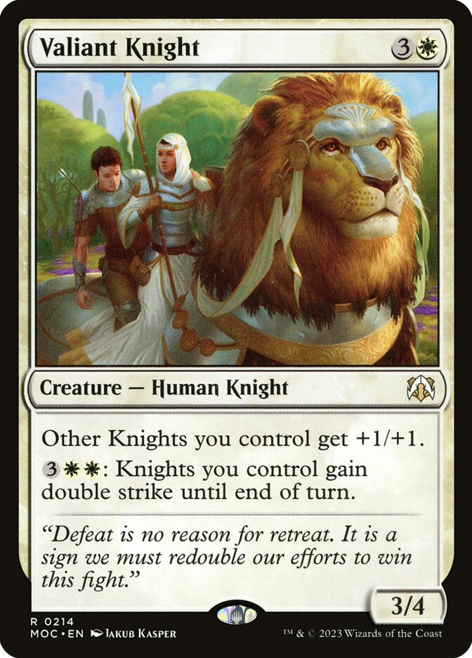 Valiant Knight [March of the Machine Commander] (214)