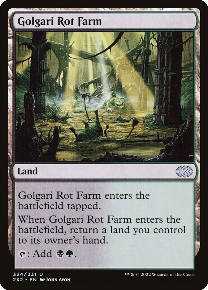 Golgari Rot Farm [Double Masters 2022] (324)