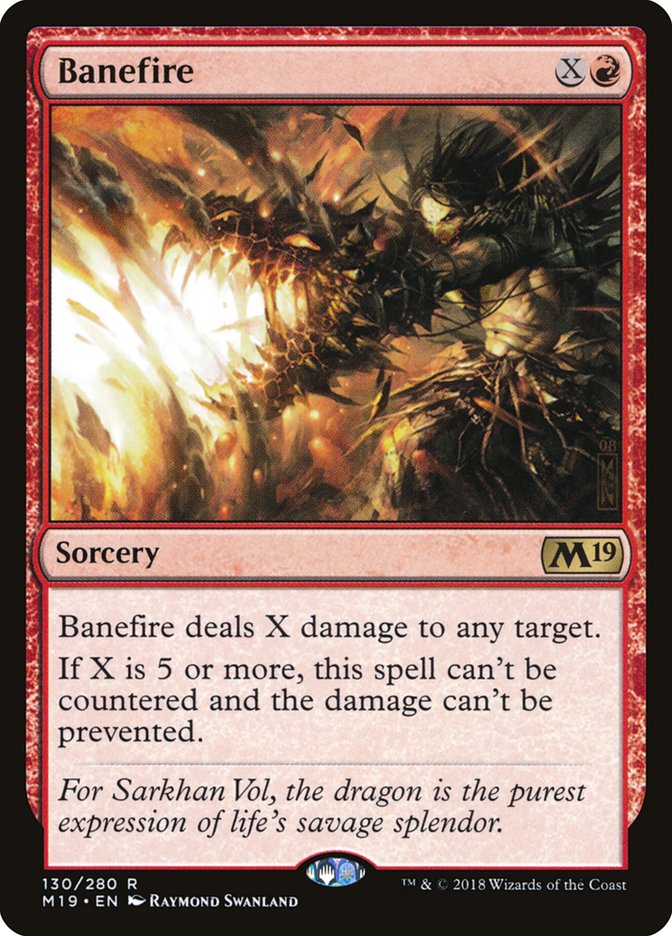 Banefire [Core Set 2019] (130)