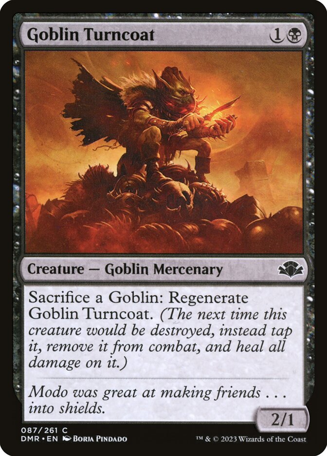Goblin Turncoat [Dominaria Remastered] (87)