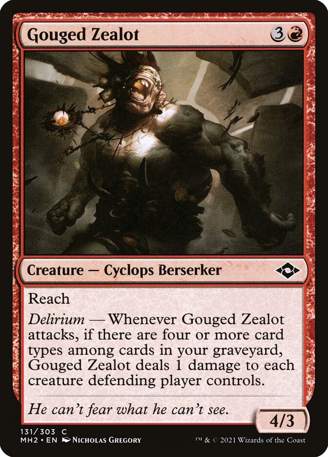 Gouged Zealot [Modern Horizons 2] (131)