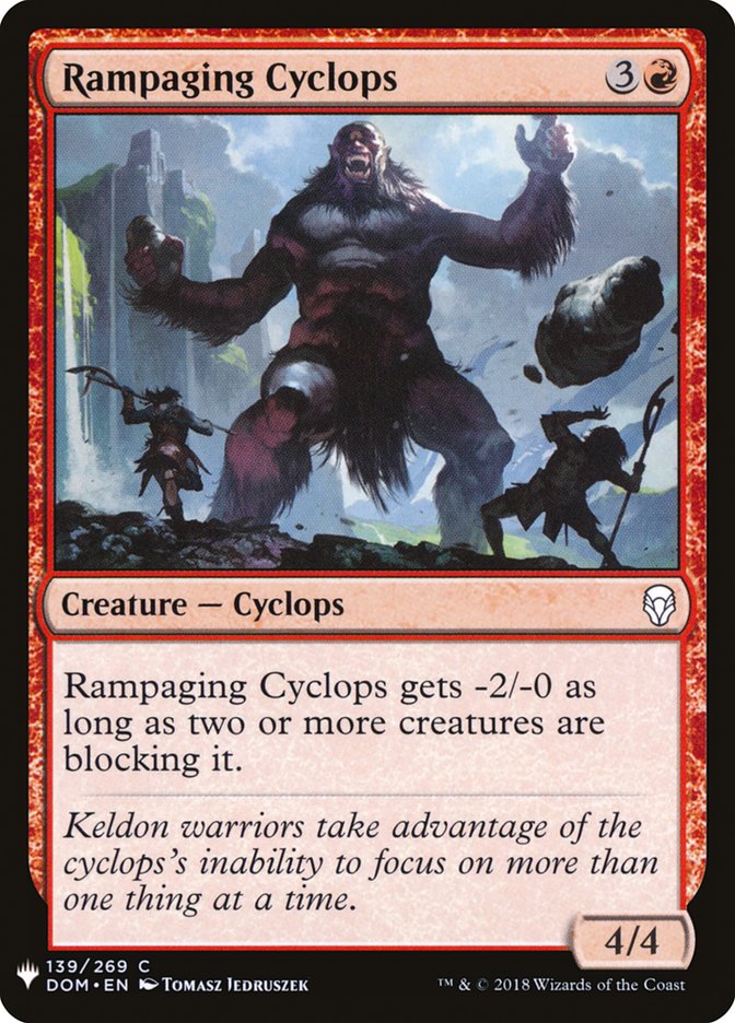 Rampaging Cyclops [The List] (DOM-139)