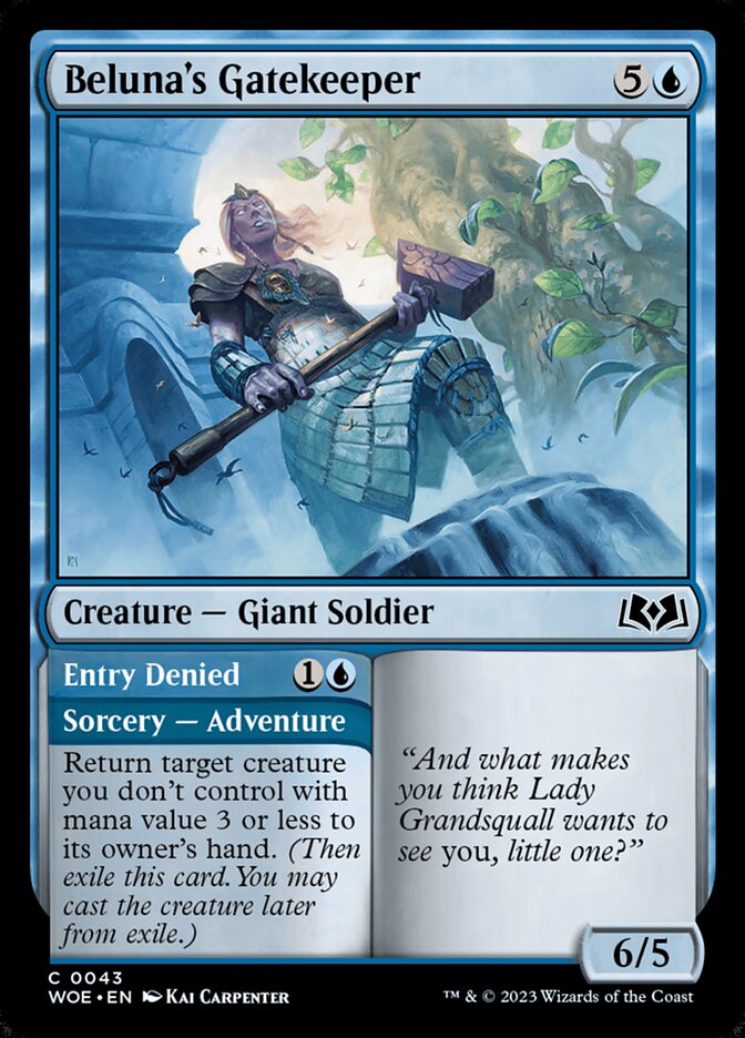 Beluna's Gatekeeper // Entry Denied [Wilds of Eldraine] (43)