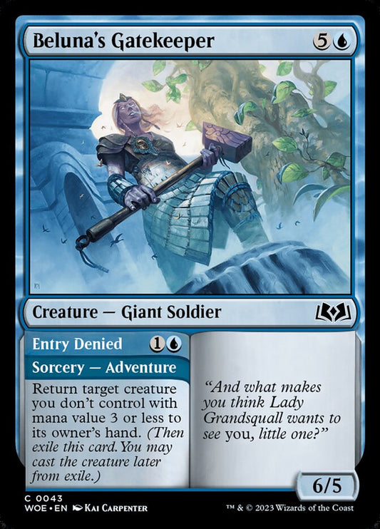 Beluna's Gatekeeper // Entry Denied [Wilds of Eldraine] (43)