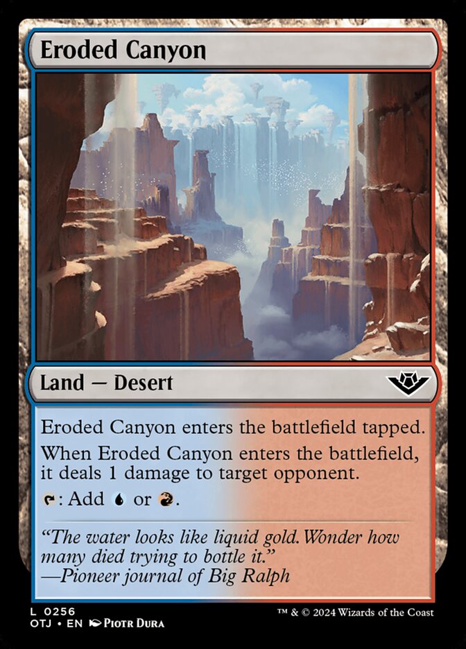 Eroded Canyon [Outlaws of Thunder Junction] (256)