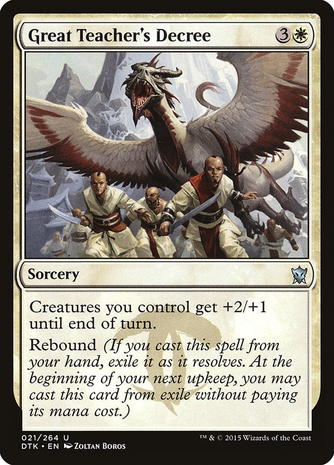 Great Teacher's Decree [Dragons of Tarkir] (21)