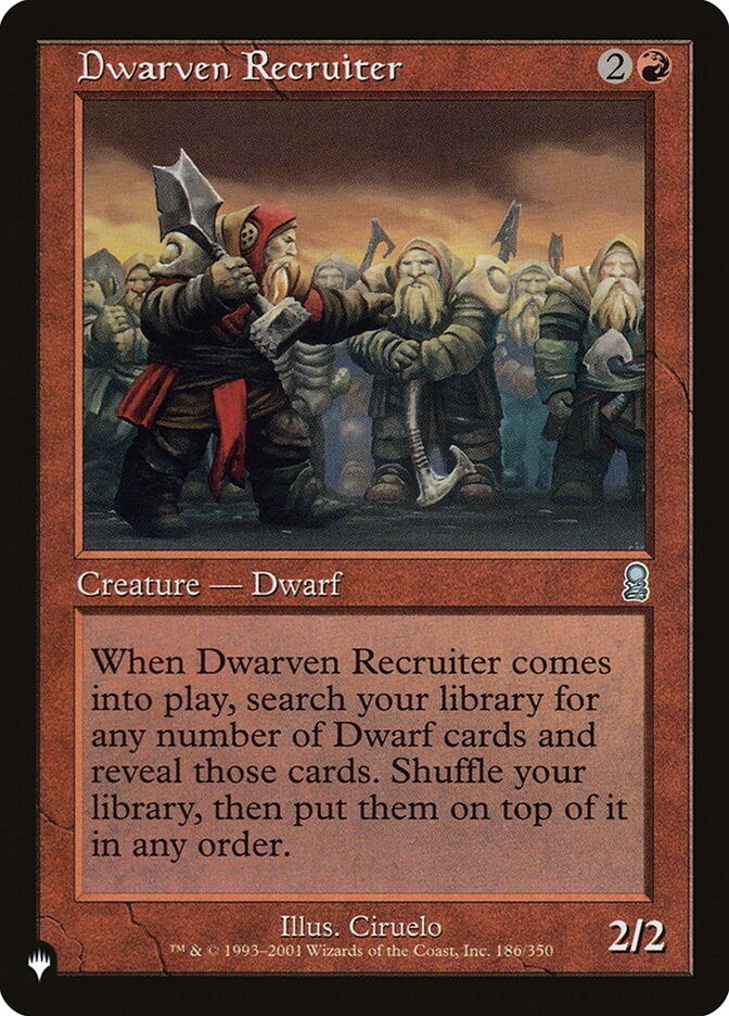 Dwarven Recruiter [The List] (ODY-186)