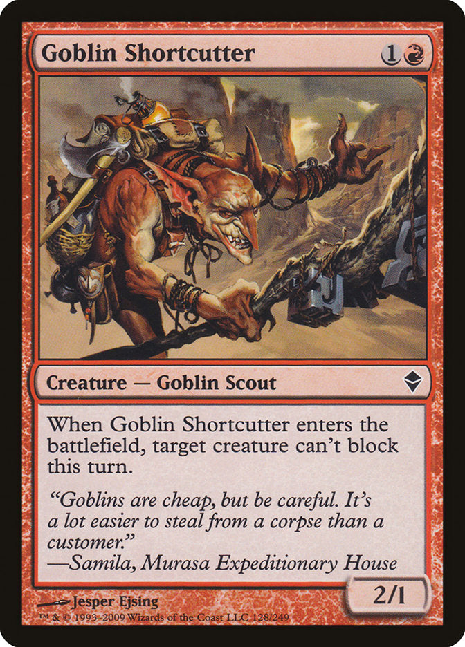 Goblin Shortcutter [Zendikar] (128)