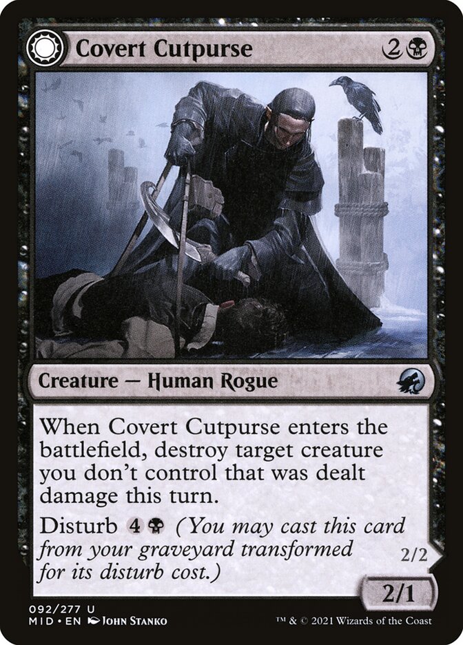 Covert Cutpurse [Innistrad: Midnight Hunt] (92)