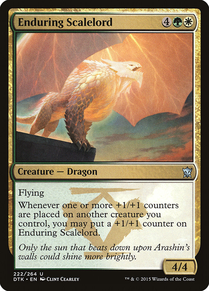 Enduring Scalelord [Dragons of Tarkir] (222)