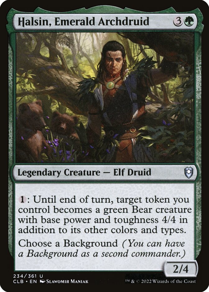 Halsin, Emerald Archdruid [Commander Legends: Battle for Baldur's Gate] (234)
