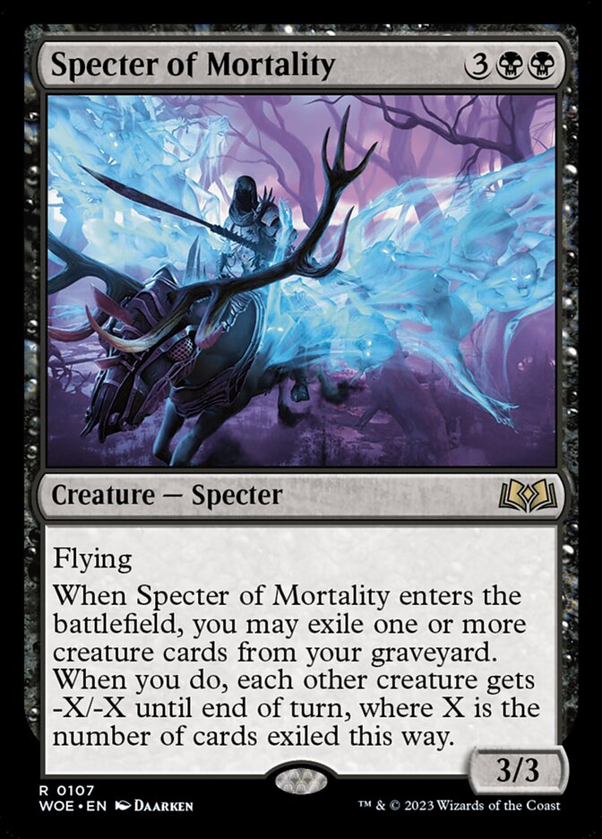 Specter of Mortality [Wilds of Eldraine] (107)