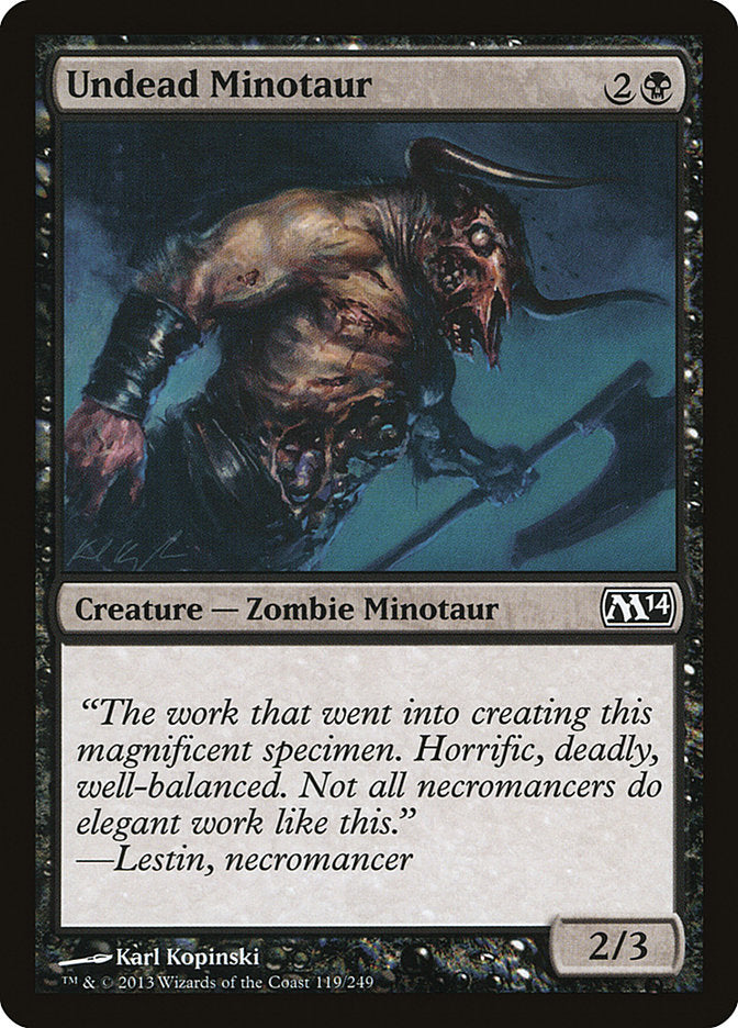 Undead Minotaur [Magic 2014] (119)