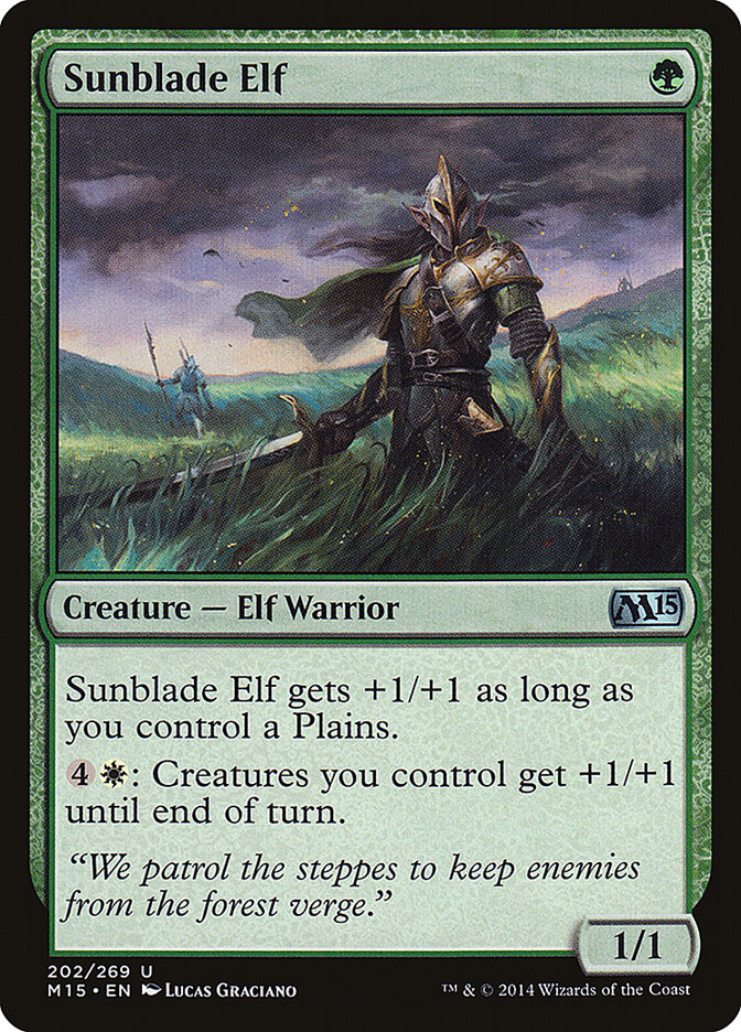 Sunblade Elf [Magic 2015] (202)