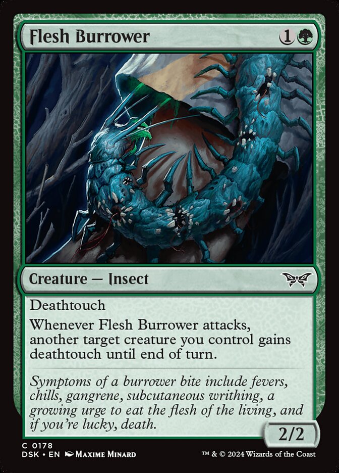 Flesh Burrower [Duskmourn: House of Horror] (178)