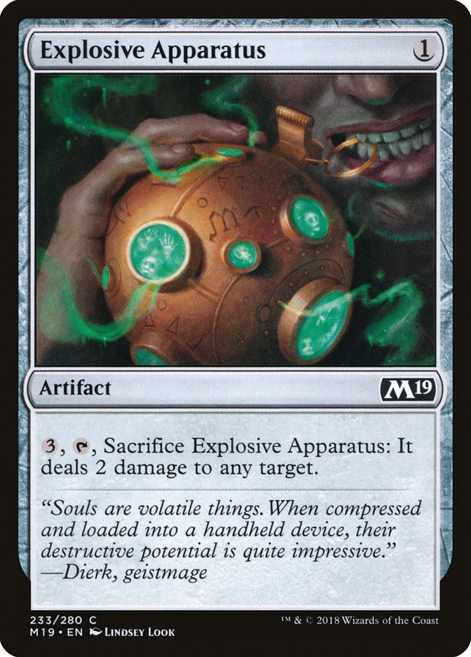 Explosive Apparatus [Core Set 2019] (233)
