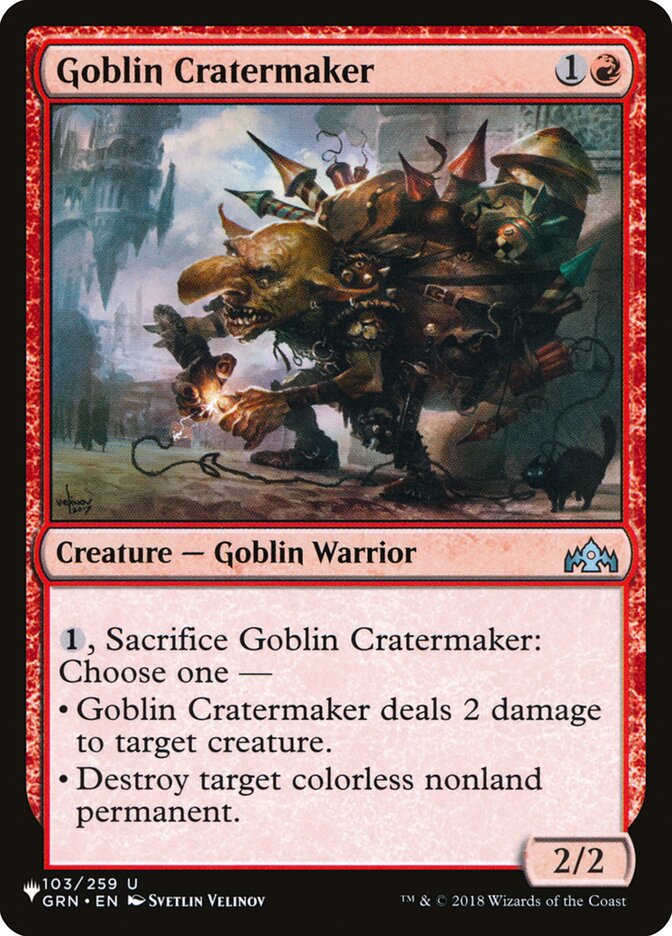 Goblin Cratermaker [The List] (GRN-103)