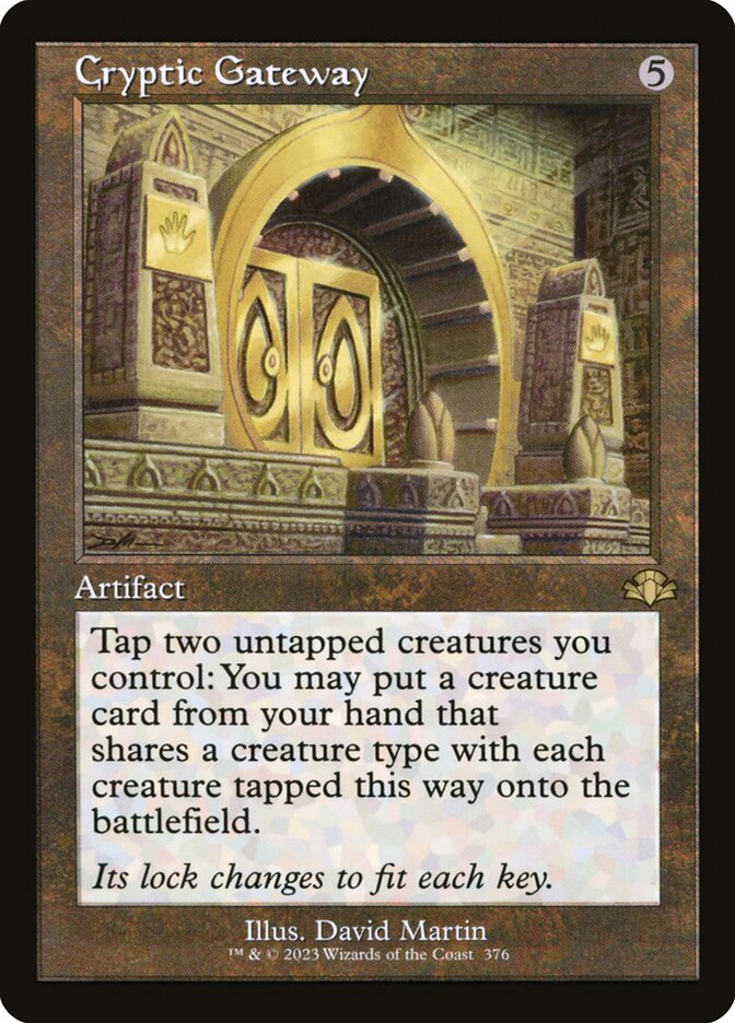 Cryptic Gateway [Dominaria Remastered] (376)