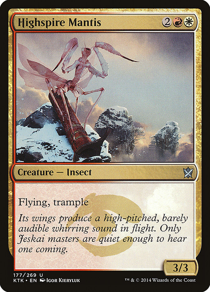 Highspire Mantis [Khans of Tarkir] (177)