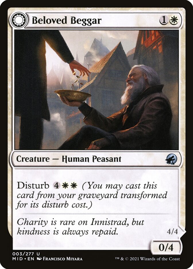 Beloved Beggar [Innistrad: Midnight Hunt] (3)