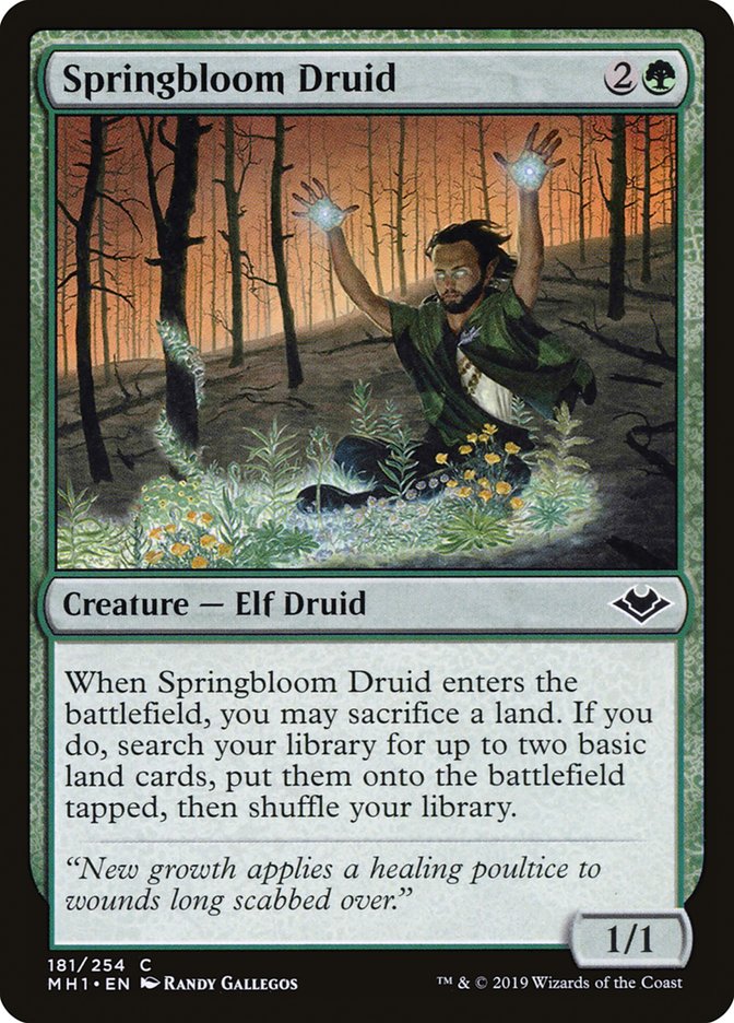 Springbloom Druid [Modern Horizons] (181)