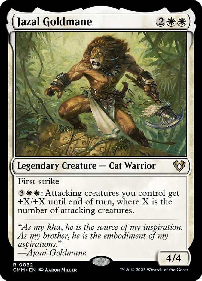 Jazal Goldmane [Commander Masters] (32)