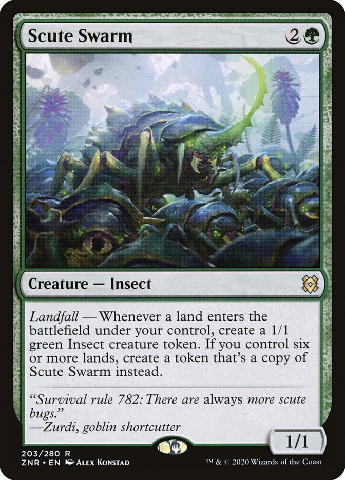 Scute Swarm [Zendikar Rising] (203)