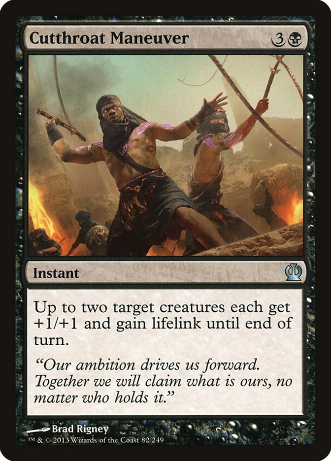 Cutthroat Maneuver [Theros] (82)