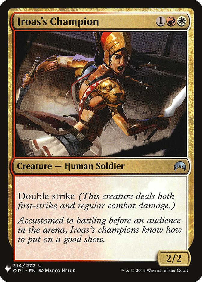 Iroas's Champion [The List] (ORI-214)