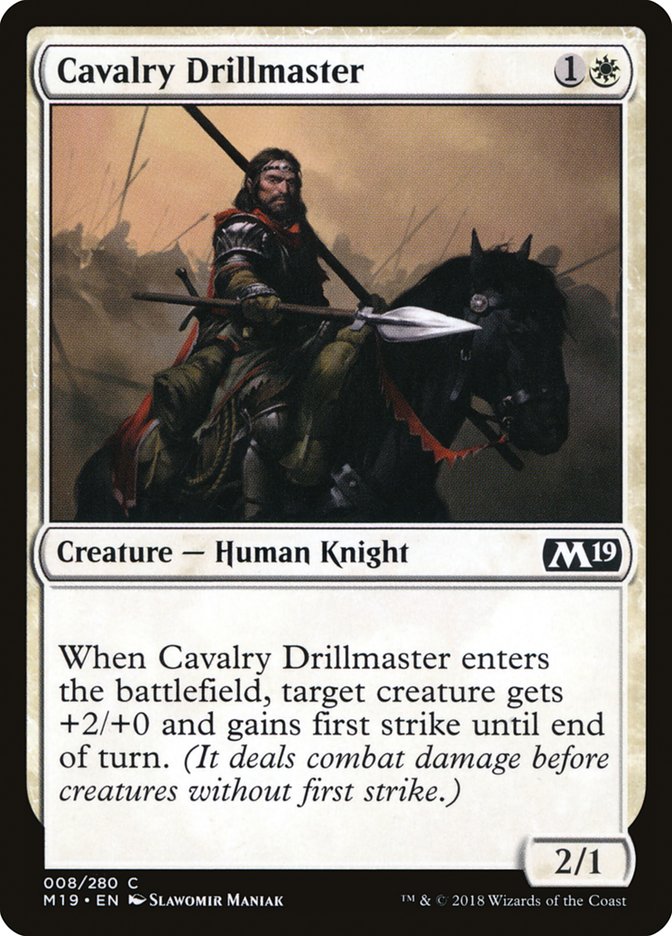 Cavalry Drillmaster [Core Set 2019] (8)
