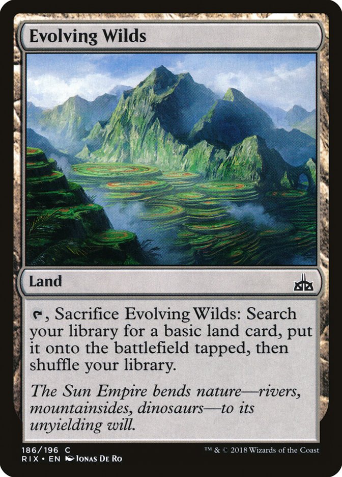 Evolving Wilds [Rivals of Ixalan] (186)