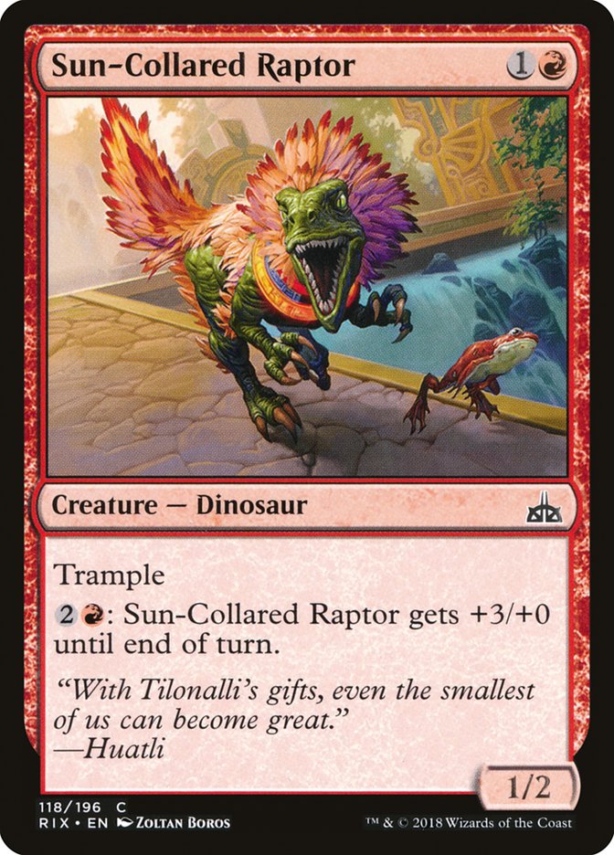 Sun-Collared Raptor [Rivals of Ixalan] (118)