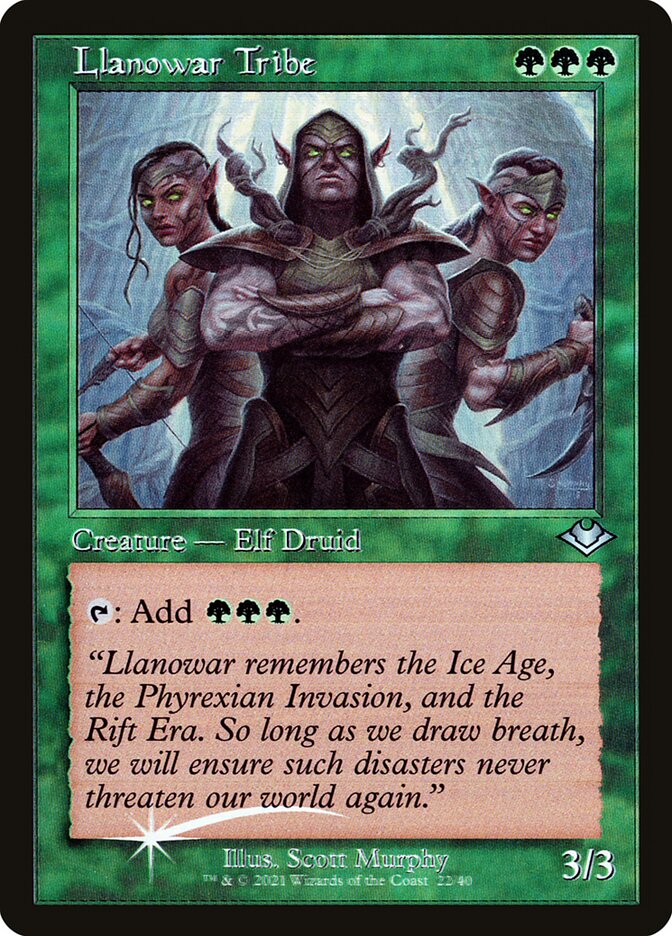 Llanowar Tribe [Modern Horizons 1 Timeshifts] (22)