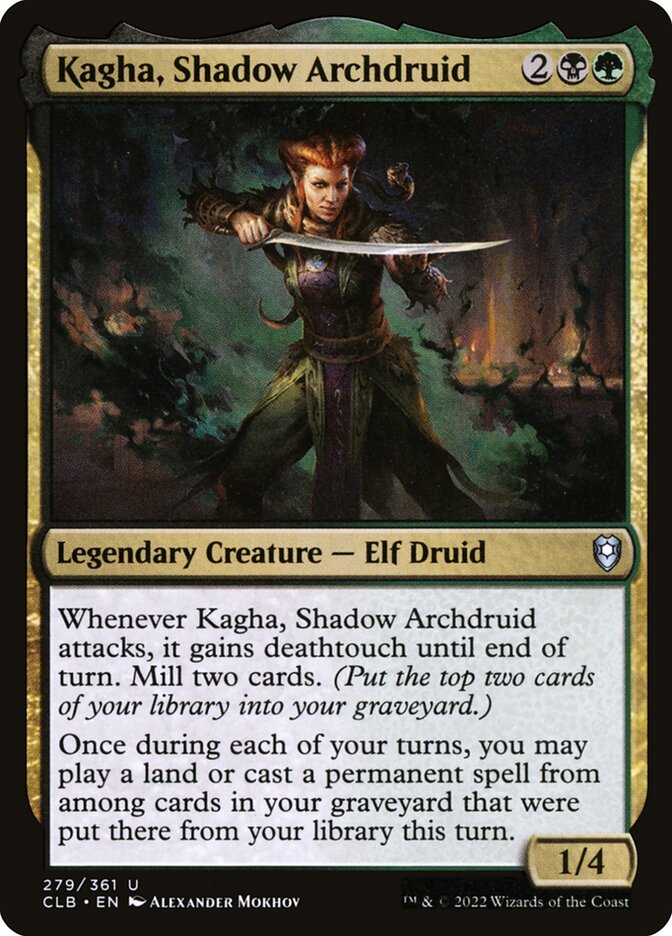 Kagha, Shadow Archdruid [Commander Legends: Battle for Baldur's Gate] (279)