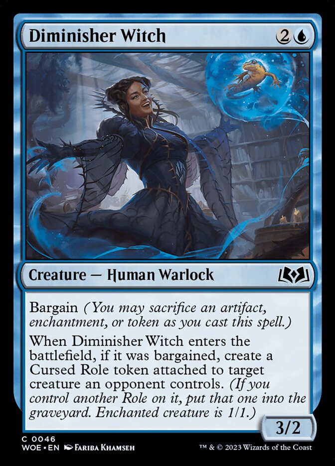 Diminisher Witch [Wilds of Eldraine] (46)